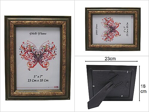 sd48584 varaklı yeşil 13x18cm fotoğraf çerçevesi - 