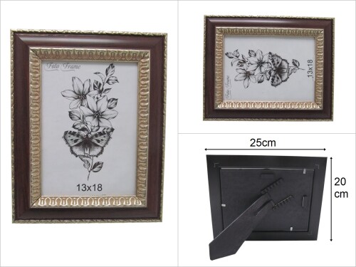 sd48599 varaklı kahve 13x18cm fotoğraf çerçevesi - 