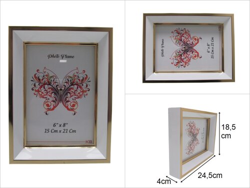 sd48606 beyaz gold 15x21cm derin fotoğraf çerçevesi - 