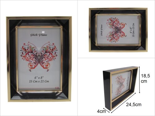 sd48615 siyah gold 15x21cm derin fotoğraf çerçevesi - 