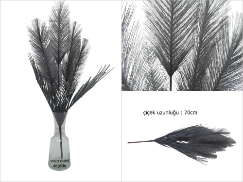 sd48748 gri yapraklı yapay pampas - 