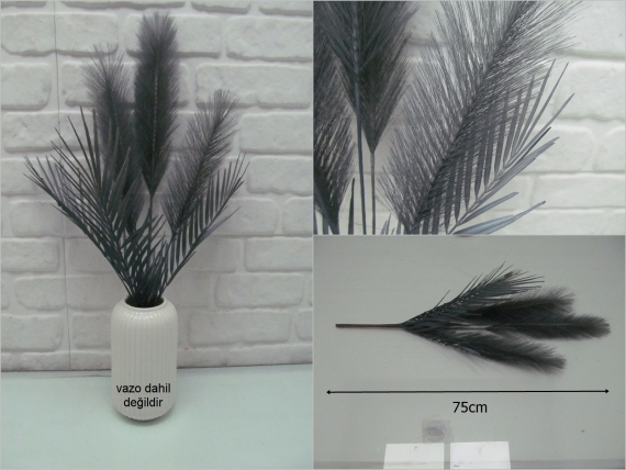 sd48748 gri yapraklı yapay pampas - 1