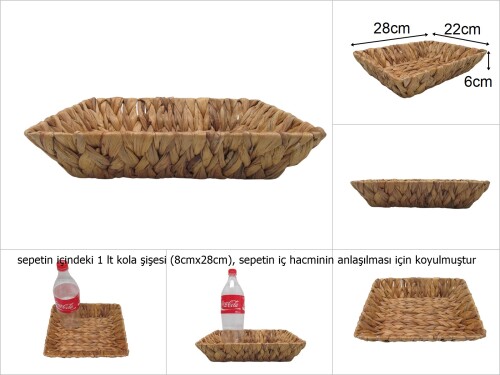 sd48891 dikdörtgen hasır sepet - 