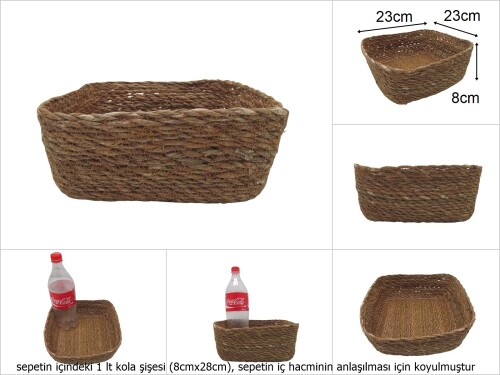 sd49000 no2 kare hasır sepet - 