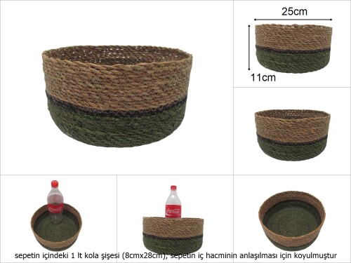 sd49006 no3 yuvarlak hasır sepet - 