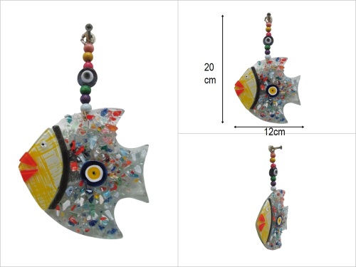sd49039 fizyon kırıklı cam balık nazar boncuğu - 