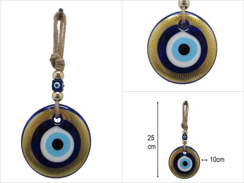 sd49043 yaldızlı cam nazar boncuğu - 