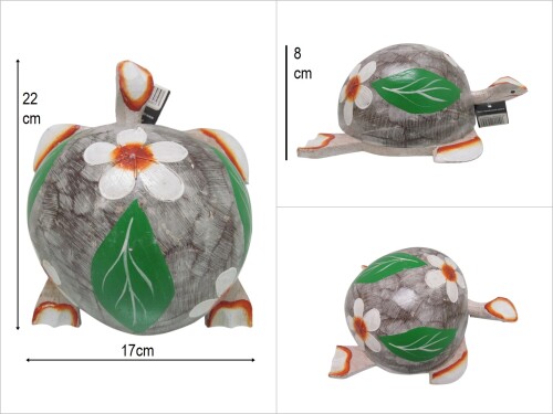 sd49084 ahşap sallanan başlı kaplumbağa - 