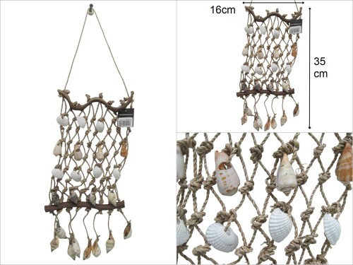 sd49088 dekoratif fileli deniz kabuğu küçük - 