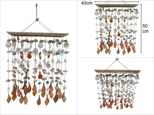 sd49091 dekoratif bambulu deniz kabuğu büyük - 