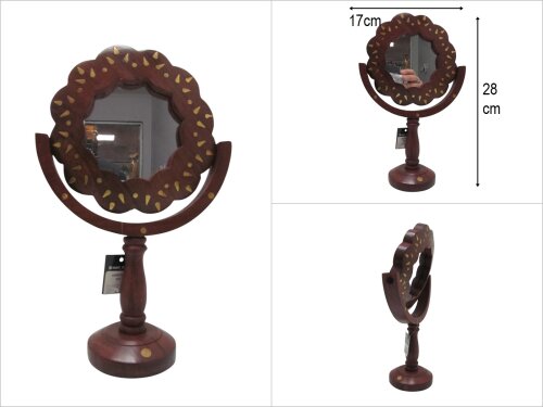 sd49154 ahşap no1 ayna - 