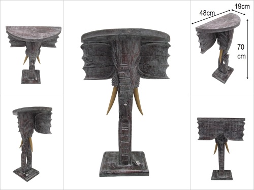 sd49161 ahşap fil konsol sehpa - 