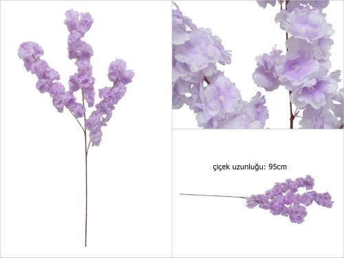 sd49170 lila yapay bahar dalı çiçeği - 