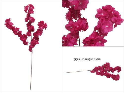 sd49171 fuşya yapay bahar dalı çiçeği - 