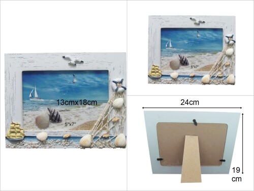 sd49222 denizci marin fotoğraf çerçevesi (13x18cm/5x7) - 
