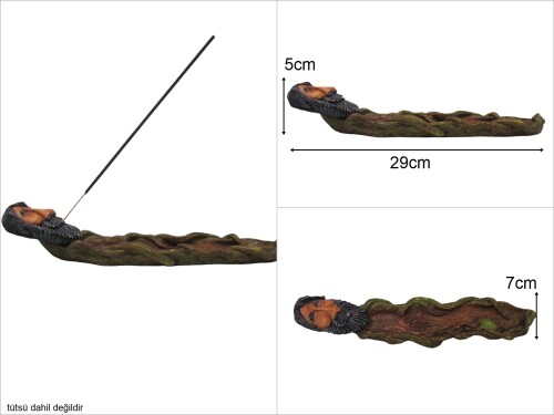 sd49253 dekoratif adam dekorlu polyester ağaç tütsülük - 