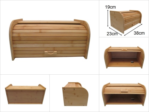 sd49696 dekoratif bambu ekmek saklama kutusu - 