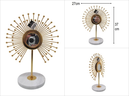 sd49961 mermer kaideli dekoratif gold güneş obje - BU ÜRÜN SADECE MAĞAZADAN SATIŞ