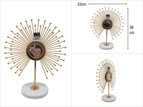 sd49962 mermer kaideli dekoratif gold güneş obje - BU ÜRÜN SADECE MAĞAZADAN SATIŞ