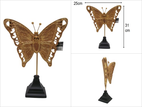 sd49963 dekoratif gold boyalı kelebek obje - BU ÜRÜN SADECE MAĞAZADAN SATIŞ