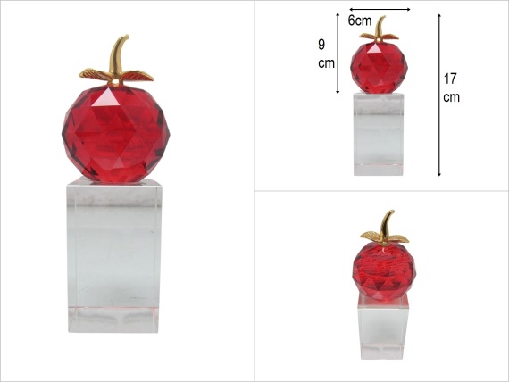 sd49971 dekoratif kristal kaideli no2 renkli elma - 1