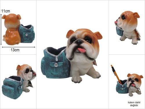 sd50092 dekoratif köpek kalemlik - 
