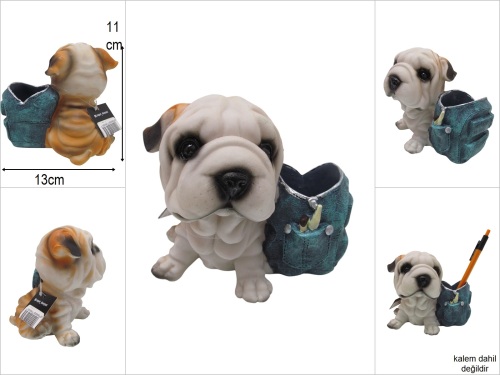 sd50093 dekoratif köpek kalemlik - 