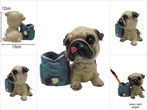 sd50094 dekoratif köpek kalemlik - 