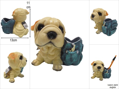 sd50095 dekoratif köpek kalemlik - 