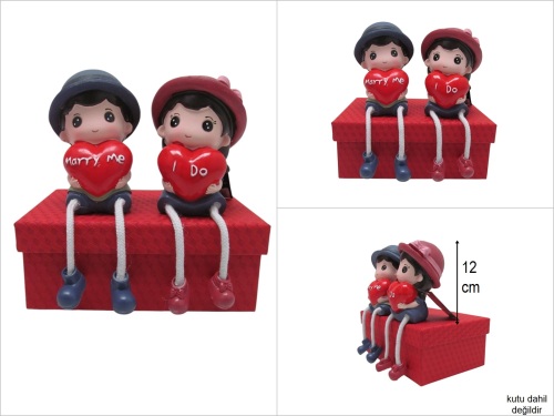 sd50104 ayakları sallanan çift biblo asorti - 