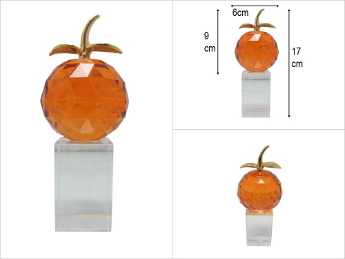 sd50129 dekoratif kristal kaideli no2 renkli elma - 