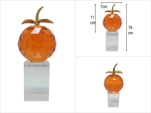 sd50130 dekoratif kristal kaideli no3 renkli elma - 
