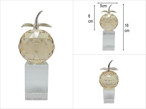 sd50131 dekoratif kristal kaideli no1 renkli elma - 