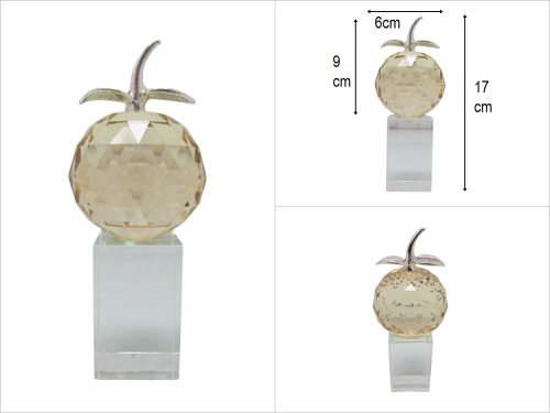 sd50132 dekoratif kristal kaideli no2 renkli elma - 