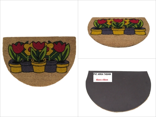 sd50182 pvc tabanlı D model koko kapı paspas 40cmx60cm - 