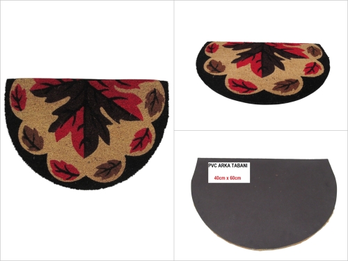 sd50183 pvc tabanlı D model koko kapı paspas 40cmx60cm - 