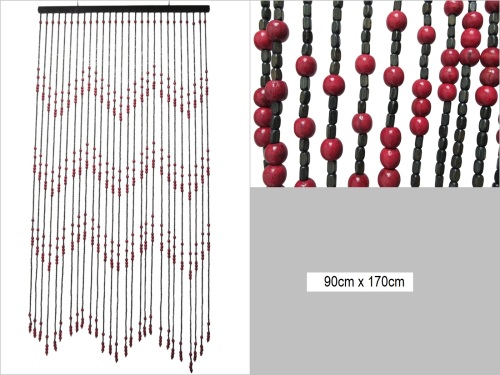 sd50219 dekoratif ahşap boncuk kapı perdesi ayırıcı - 