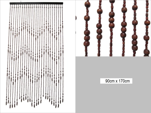 sd50221 dekoratif ahşap boncuk kapı perdesi ayırıcı - 