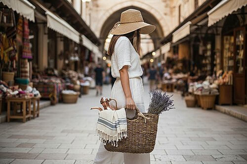 sd50242 dekoratif halka kulplu no2 hasır çanta - (1)