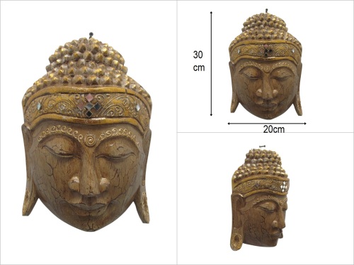 sd50261 ahşap buda mask - 