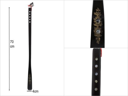 sd50267 ahşap üzeri sedefli ayakkabı çekeceği KERATA - 