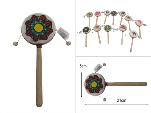 sd50302 ahşap sopalı deri tamtam ASORTİ - 