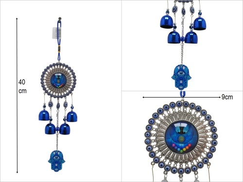 sd50315 dekoratif metal rüzgar çanı - 