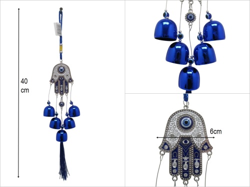 sd50319 dekoratif metal rüzgar çanı - 