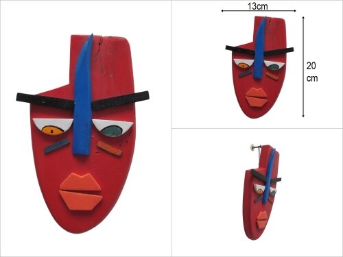 sd50348 ahşap picasso mask - 
