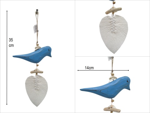 sd50376 dekoratif ahşap kuş - 