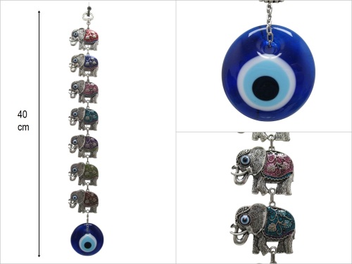 sd50424 cam nazarboncuklu metal 7 li fil - 