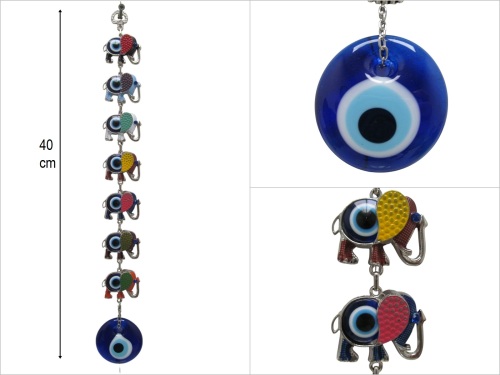 sd50425 cam nazarboncuklu metal 7 li fil - 