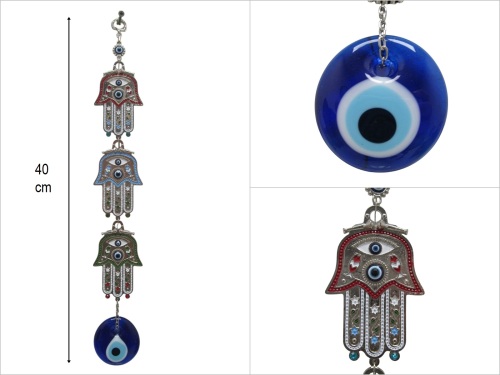 sd50428 cam nazarboncuklu metal 3 lü el - 