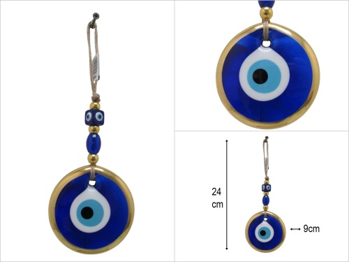 sd50485 yaldızlı cam nazar boncuğu - 